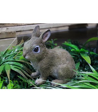 Zajačik keramický 18cm,hnedý