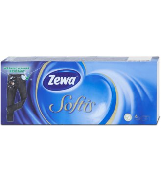 Zewa Softis Papierové vreckovky 4-vrstvové 10x9ks