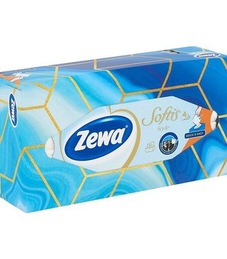 Zewa Softis Style Papierové vreckovky  4-vrstvové mix farieb 80ks