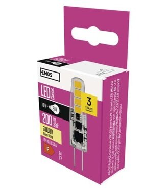 Žiarovka LED Classic JC A++ 2W 12V G4 teplá biela