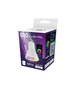 Žiarovka ORO GU10 wifi drive 5,5W RGBW