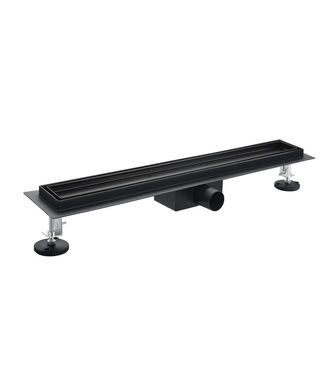 Žľab sprch. podlahový Mare Drain black 800mm výška 68mm DN40 s otoč.roštom
