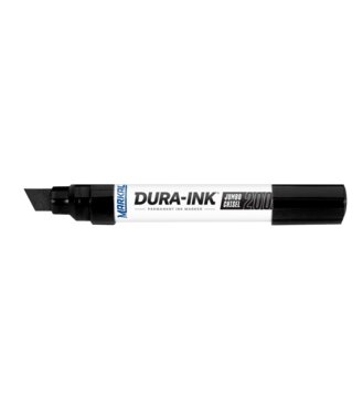 Značkovač Dura-Ink Jumbo Chisel 200,vodeodolný,rýchloschnúci,čierna