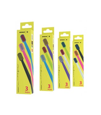 Zubná kefka Spokar X Supersoft 3429 3-pack