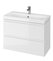 Skrinka Moduo s umývadlom slim 80x57x38cm biela s 2 zásuvkami S801-225-DSM set979