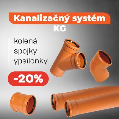 Kanalizačný systém KG -20%