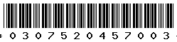 0307520457003 0307520457003