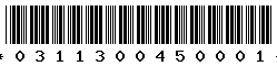 0311300450001 0311300450001
