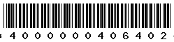 4000000406402 4000000406402