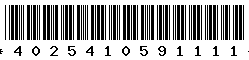 4025410591111 4025410591111