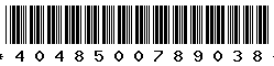 4048500789038 4048500789038