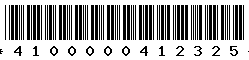 4100000412325 4100000412325