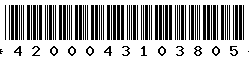 4200043103805 4200043103805