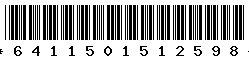 6411501512598 6411501512598