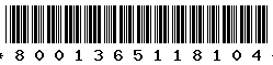 8001365118104 8001365118104