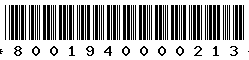 8001940000213 8001940000213