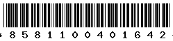 8581100401642 8581100401642