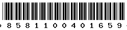 8581100401659 8581100401659