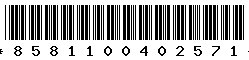 8581100402571 8581100402571