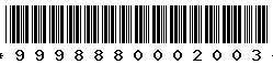9998880002003 9998880002003